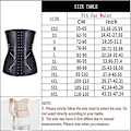 Miniatyrbild 3 av 3: Midjetränare Korsett för Kvinnor | Slankning Body Shaper med 25 Stålfjädrar | XXL Hudfärg