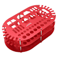 Miniatyrbillede 8 af 8: Skrivebords Organizer Stativ Værktøj Organizer Stativ Stativ Opbevaringsholder Aluminiumlegering til Modelbil Hardware Rød