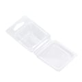 Miniatyrbillede 6 af 8: 100 stk. voks smelteforme Calmshell PET Separat transparent hængende hul Tom voks smeltebeholder til gør-det-selv-lys chokoladrektangel