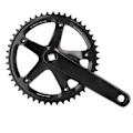 Miniatyrbillede 3 af 8: Aluminiumlegerings 144 BCD 48T Single Speed ​​Kranksæt Cykel Krankarmsæt Sort