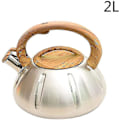Miniatyrbillede 2 af 5: Ergonomisk Træhåndtag Rustfrit Stål Fløjtende Kedel til Gasskomfur Induktion