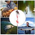 Miniatyrbilde 7 av 8: Simulering Mus Formet Harpiks Fiske Agnsoft Bait Tackle med Dobbel Treble Hook Hvit