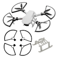 Miniatyrbillede 5 af 8: RC Forlænget Højdestav Propellerbeskyttelsesring Sæt Passer til DJI Mavic Mini (Sort)