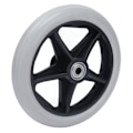 Miniatyrbilde 4 av 8: 6 i 5-hulls solidt PU-hjul for rullestol Rollator Hjulnavutskifting 608ZZ metalllager