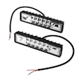 Miniatyrbillede 6 af 8: LED Arbejdslys 12‑85V 48W Hvid Gul Lysfarve IP67 Vandafvisende Fleksibel Forlygte Kørelygter til Offroad Truck Traktor Båd