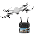 Miniatyrbilde 3 av 8: LSE525 sammenleggbar dobbeltkamera drone med høy oppløsning Quadcopter RC drone (grå)