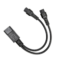 Miniatyrbillede 6 af 8: Splitter strømledning IEC320 C14 han til dobbelt IEC320 C5 hun stik til bærbar computer strømforsyning 100‑250V