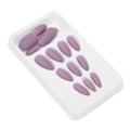 Pikkukuva 8 / 8: 24 kpl Nail Art -vinkkejä Setti Matt Puhdas Väri Teko-kynnet Täyspeite Vääri Kynnet F125