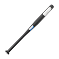 Miniatyrbillede 5 af 8: Baseballbat tykt Robust sort bærbar selvforsvarslegering stålbat til forsvar udendørs