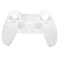 Miniatyrbilde 1 av 8: Matvarekvalitet sklisikkert silikon spillkonsoll beskyttelse Gamepad Håndtak for PS5 joystick (hvit)