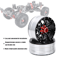 Miniatyrbild 8 av 8: 4 st 1,9 tum Aluminiumfälgar Nav Fit för Trx4 Scx10 D90 1/10 RC Bilmodell
