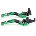 Miniatyrbillede 1 af 8: 2 stk. Motorcykel Brems- og Koblingsgreb Justerbare CNC Aluminium Legering Udskiftning til YAMAHA XJ6 DIVERSION 2009‑2015 Grøn