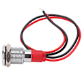 Miniatyrbillede 5 af 8: LED-metalindikatorlampe Vandafvisende Strøm Små Slanke Industrielle Kontrolkomponenter 10mm3-6VDC