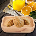 Miniatyrbilde 4 av 8: Tre Middagstallerken Frukt Snacks Brett Serveringsbrett Restaurant Oppbevaringstallerken (22*14*4,5 cm)