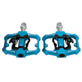 Miniatyrbillede 2 af 8: Cykelpedal med dobbelt funktion Flade clipless klodser 3 forseglede lejer MTB-cykelpedal til SPDBlue