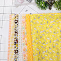 Miniatyrbild 7 av 8: 7 st/set 100% bomull Batiks sömnadsduk för DIY plånbok Kuddfodral (L)
