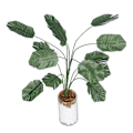 Pikkukuva 3 / 8: 1:12 Miniatyyridokkitalon kasvit Elävä banaanipuun simulaatio Bonsai-kasvikoriste L