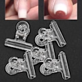 Miniatyrbillede 6 af 8: 5 stk C-Curve Negleforlængelsesklemmer Multifunktionelle Plast Nail Art Tilbehør Transparent