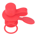 Miniatyrbilde 3 av 8: Adapter for flaskehette Myk flaske Topppip Adapter Matkvalitet silikon Vaskbar lekkasjesikker flaske adapter for småbarn Rød