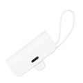 Miniatyrbild 8 av 8: Mini Bärbar laddare Multifunktion Inbyggd kabel för IOS Interface Typ C 2 i 1 Mini USB C Power Bank för nödsituationer