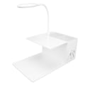Miniatyrbillede 5 af 8: Øjenvippeforlængelse Makeup Tool Organizer Stativ Blåt Lys Akrylhylde til pude LED-lys