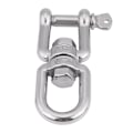 Miniatyrbilde 2 av 8: Heavy Duty 304 rustfritt stål dreibar ring Snap Rolling Shackle Device (10 mm)