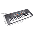 Miniatyrbillede 8 af 8: Bærbar elektronisk klaver Multifunktionelt klavermikrofon Babymusik Legetøj 430A1 engelsk version (37 tangenter)