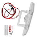 Miniatyrbilde 6 av 8: RC frontfanger med LED-lystilbehørssett passer for SCX10/TRX 1/10 RC bilmodell Sølv