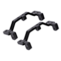 Miniatyrbilde 7 av 8: 2 stk RC metall dragstang kobling akselmontert fast sete for MN MN90 1/12 RC crawler oppgraderingsdeler Svart