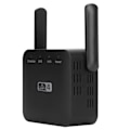 Miniatyrbillede 5 af 8: WIFI Repeaters Mini Dobbelt Antenner Signalforstærker Range Extender 300Mbps Sort 100‑240VEU-stik