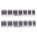 Miniatyrbild 8 av 8: Nail Art Stickers Heltäckande Glittermönster Gradient Färg Gör-det-själv snygga nagellindningar Självhäftande46