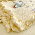 Miniatyrbild 7 av 7: Bomullstäcke Ren färg Hemmode Elegant Tencel broderimönster Bomull Sommarkyltäcke Gul 200x230