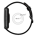 Miniatyrbild 7 av 7: Ersättningsband som är kompatibla för HUAWEI Watch FIT2 Andningsbara silikonarmband Dual Color Justerbar Smartwatch-armband