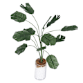 Pikkukuva 6 / 8: 1:12 Miniatyyridokkitalon kasvit Elävä banaanipuun simulaatio Bonsai-kasvikoriste L