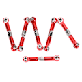 Miniatyrbilde 2 av 8: 6 stk metall dragstang fjernkontroll biltilbehør for Wltoys 1/18 A959 RC bil