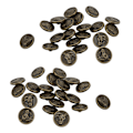 Miniatyrbilde 5 av 8: Knapper DIY Antikk Bronse Rund Gravert Hestehode Sink Legering Knapp Dekorasjon