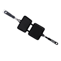 Miniatyrbillede 8 af 8: Sandwich Maker Morgenmad Dobbeltsidet Stegepande Flad Bund Non-Stick Sandwich Panini Maker Panderist Net