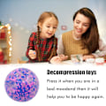 Miniatyrbillede 8 af 8: Børns Dekompression Klem Legetøj Transparent Vandperler Bold Sensorisk Klem Bold Legetøj