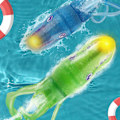 Miniatyrbild 4 av 8: Dykpoolleksaker Elektrisk bläckfiskpool Dykfiskar Sommarleksaker för barn Simträning Poolspel för att lära sig simma