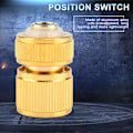 Miniatyrbilde 3 av 8: Hagekobling i legering Quick Fit Adapter Vannledning Kran Tilkobling Montering Bryter Dys