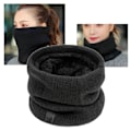 Miniatyrbild 6 av 8: Warm Loop Scarf Dubbellager Mjuk Förtjockad Elastisk Plysch Foder Stickad Vinter Scarf för Herr Dam