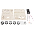 Miniatyrbillede 6 af 8: Elektrisk modelbygning biler DIY-konstruktionsbiler Legetøj Træ Mekaniske modelbiler Kit DIY STEM-legetøj