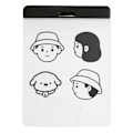 Miniatyrbilde 1 av 8: Akryl Clipboard Transparent Dokument Fil Organiser Perm Clipboard for A4 Papir Studenter Tegning Kontor Skole A