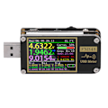 Miniatyrbild 8 av 8: USB Voltmeter Amperemeter Färgskärm Digital USB Tester PD Trigger Voltmetrar för industriUtan Bluetooth