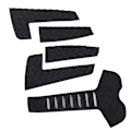 Miniatyrbillede 8 af 8: Surfbræt Traction Pads Surf Pads EVA Tail Deck Grip AntiSlip Surf Traction Pad (5 stk sort)