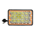 Pikkukuva 2 / 8: 5 tuuman 45W LED-auton neliövalo COB-aukolla, kuorma-auton kauko- ja lähivalojen neliölamppu ajoneuvoille, joissa on tiivistetyt valot