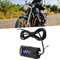 Miniatyrbillede 5 af 8: 3-i-1 Motorcykel LED Voltmeter Termometer Elektronisk Ur IP67 Vandafvisende Måler 6V-30V