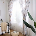 Miniatyrbillede 6 af 8: Vinduegardinkappe i polyester Voile soveværelse Stueindretning (brun)