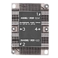 Miniatyrbild 4 av 8: SNKP0067PS LGA 36470 1U X11 CPU-kylare för Purley-plattform Datortillbehör