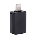Miniatyrbild 2 av 8: USB3.0 OTG-adapterkontaktkonverter Passar för IOS Mobiltelefon Snabb Dataöverföring Svart